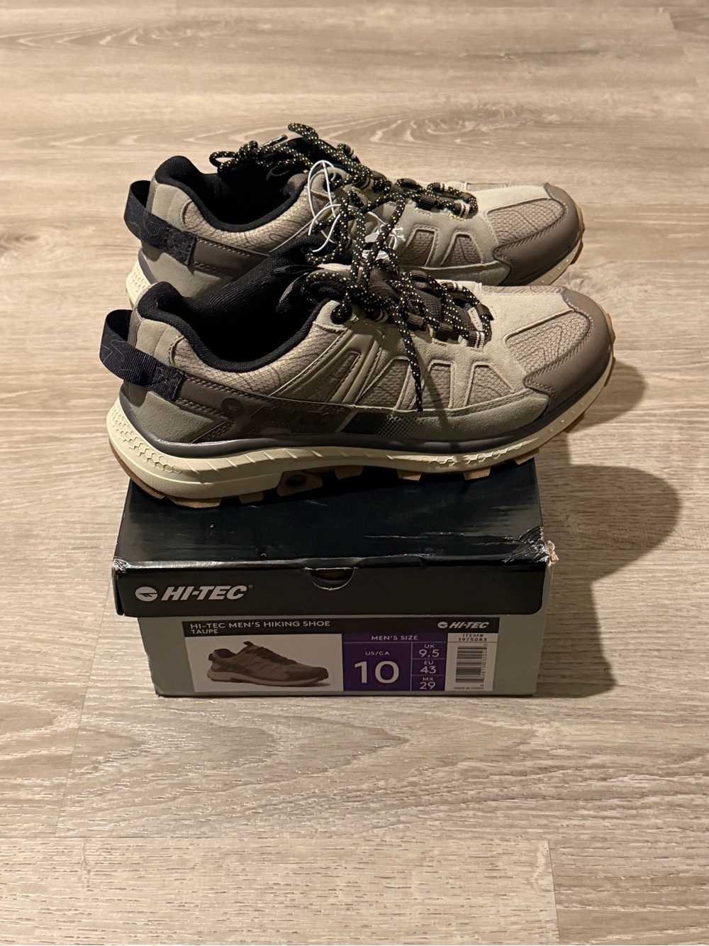 Hi-Tec Men's Taupe and Black Trail Athletic Shoes